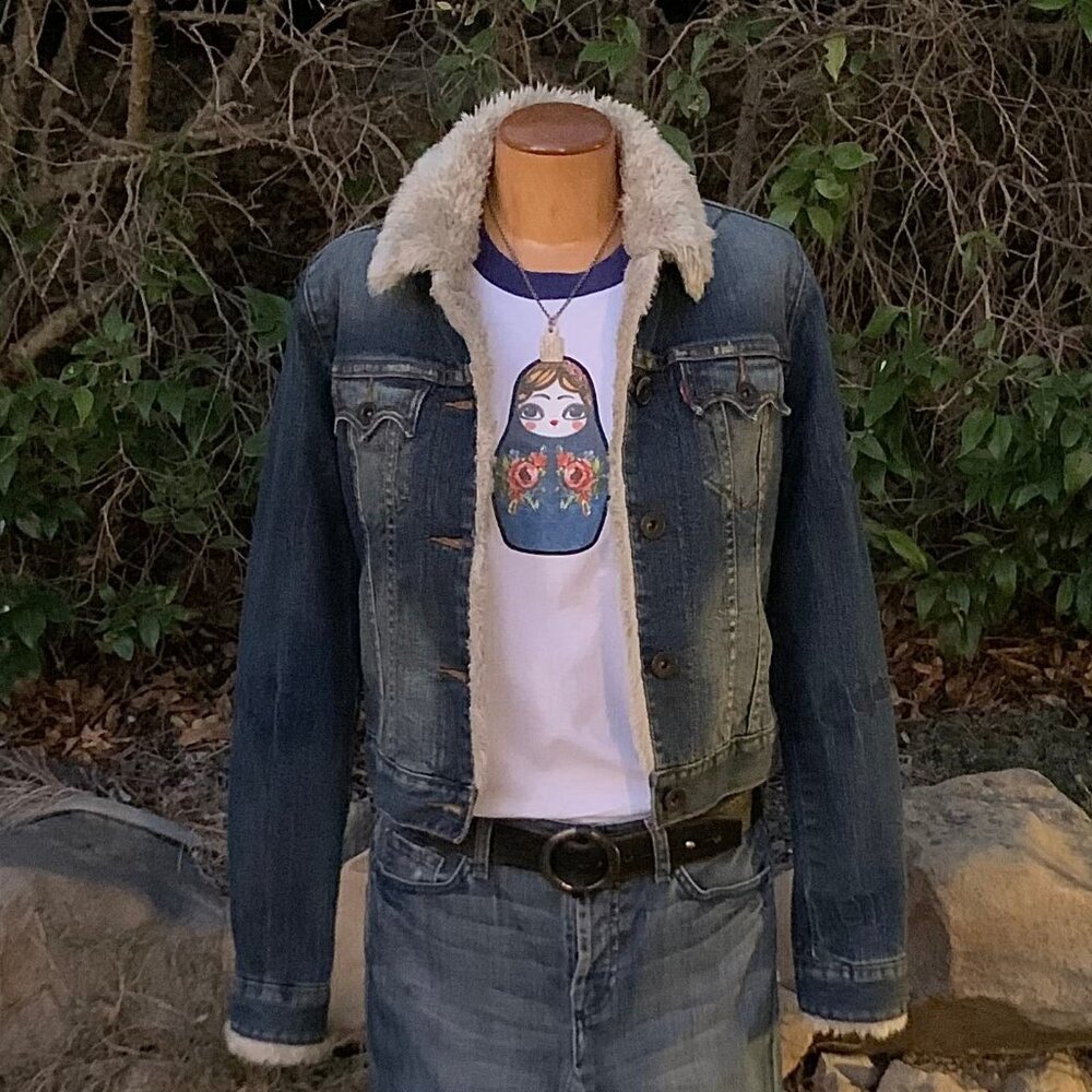DSQUARED2 Italian silk screen matryoshka dolls t-shirt